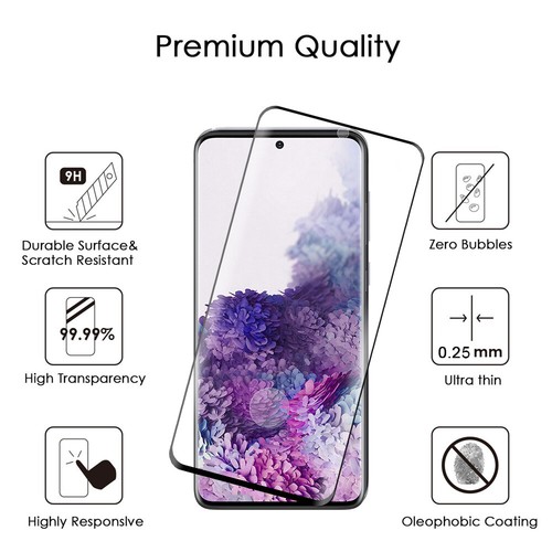Premium Full Coverage 2.5D Tempered Glass Screen Protector for Samsung Galaxy - Picture 4 of 9