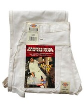 NOS Vtg Dickies professional Painter Pants 32x30 carpenter white Y2K skater