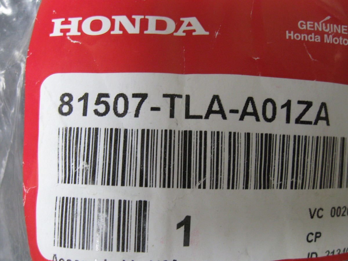 Honda 81507-TLA-A01ZA Outer Left Front Seat Foot Cover for