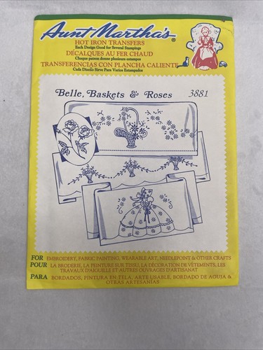 Hot Iron Transfers Lighthouses, Frogs, Belles, Roses Aunt Martha's, Lot of 3 - Picture 5 of 8