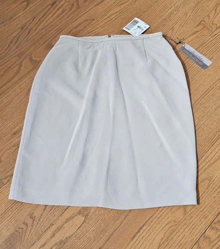 NEW $202 Casual Corner Ivory Suit 3 in 1 (Blazer/Jacket, Top, Skirt) Size 6 - Picture 11 of 18