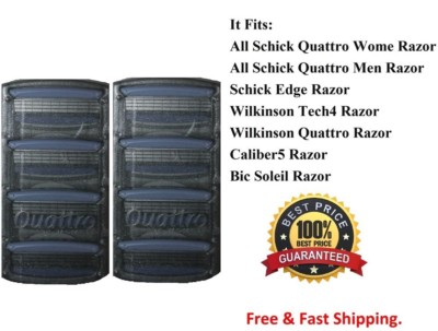 *8 Schick Quattro Women Razor Blades Shaver Refills Cartirdges Germany 8 Quatro