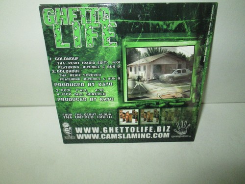 Ghetto Life GOLDMOUF - THE REMIX rare Maxi Single Rap cd BUN B Juvenile - Picture 2 of 2