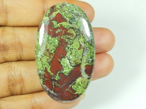 26X44X06 MM Natural Dragon Jasper Oval Shape Cabochon Loose Gemstone 69Cts. Z070 - Imagen 2 de 9