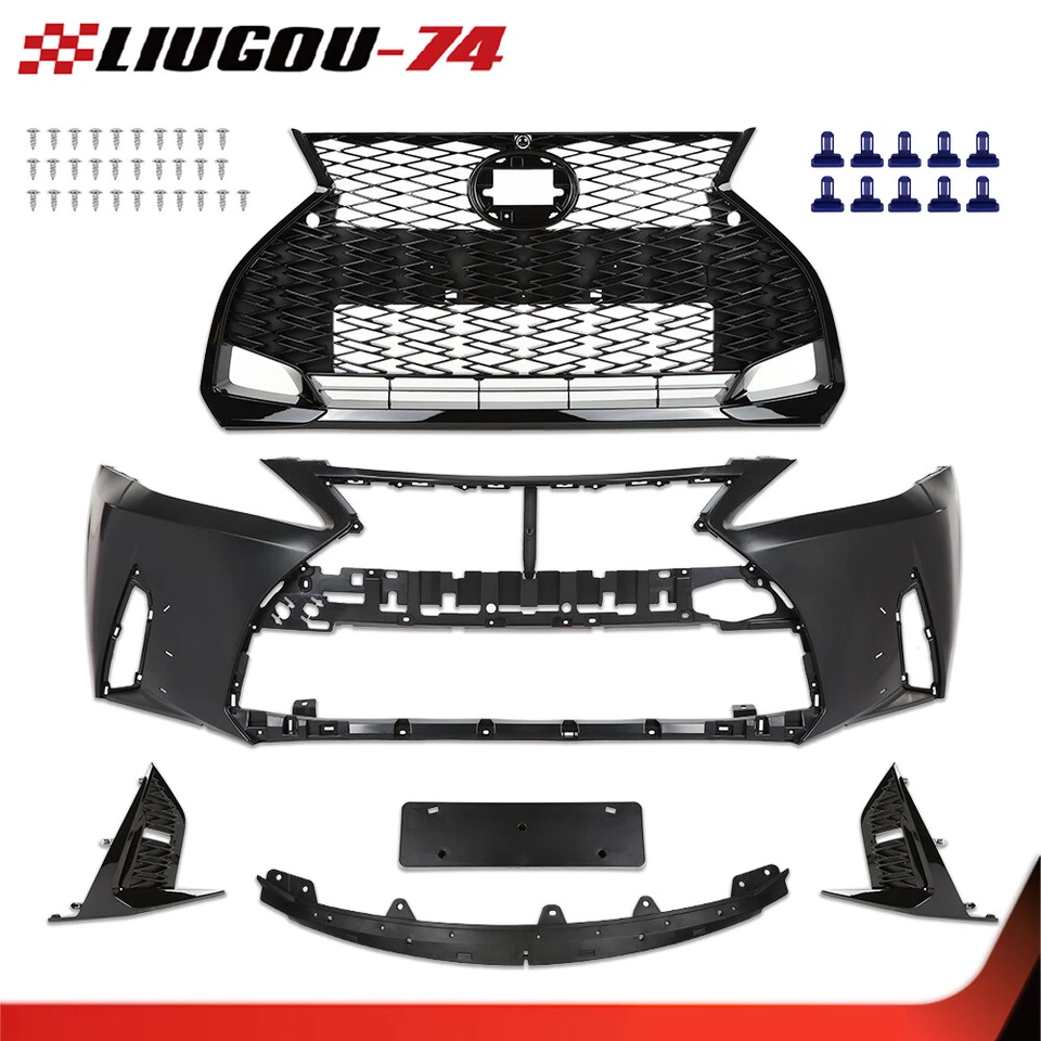 New Front Bumper Conversion to 21+ F-Sport Fit For 2006-2013 Lexus IS250 IS350 - Image 2 of 4
