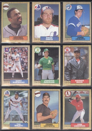 Tarjeta de béisbol 1987 OPC O PEE CHEE TOPPS MLB 199-396 VER LISTA - Imagen 168 de 397