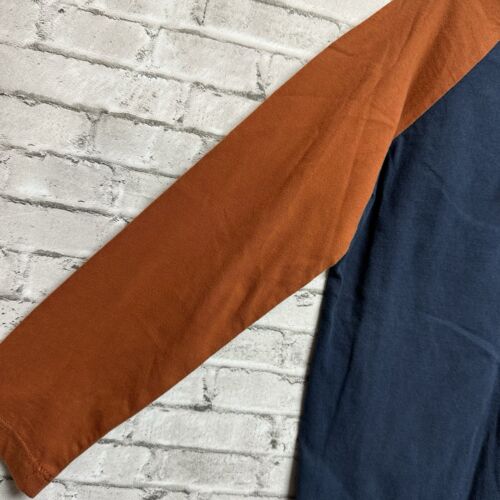 Class Club Rust Navy Boys 4/5 Color Block Shirt Long Sleeve NEW NWT - Picture 3 of 6