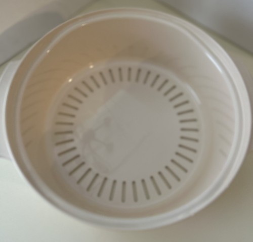 Vintage Tupperware Tupperwave Stack Cooker Steamer Microwave 5 Pc Set Almond EUC - Picture 9 of 16