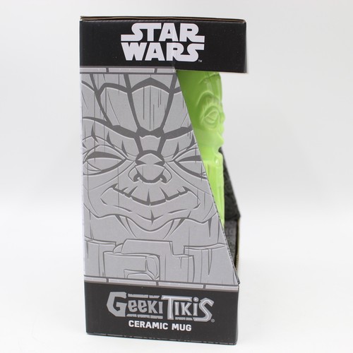 Star Wars Geeki Tikis Yoda Ceramic Mug 12 Oz NIB Disney Collectible Holiday Gift - Picture 4 of 11
