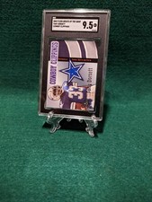 2000 Fleer Tony Dorsett Cowboy Clippings Authentic Game Worn Jersey  SGC 9.5