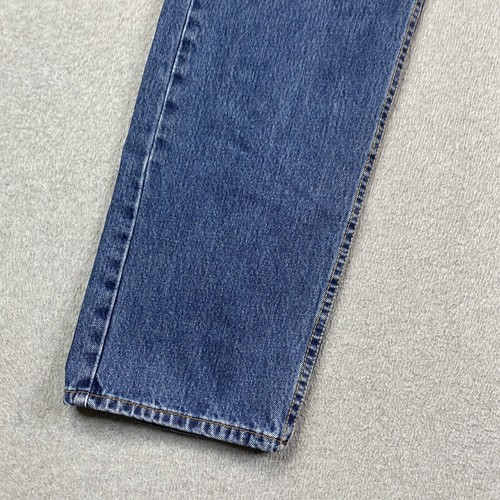 Levis 505 Jeans Mens 38x34 Regular Straight Denim Preppy City Western Workwear - Picture 4 of 23
