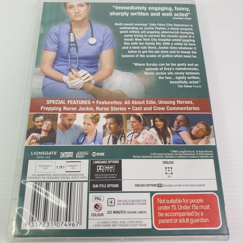 Nurse Jackie DVD Season 1,2 Region 4 & Season 3 Region 1 - Picture 3 of 17