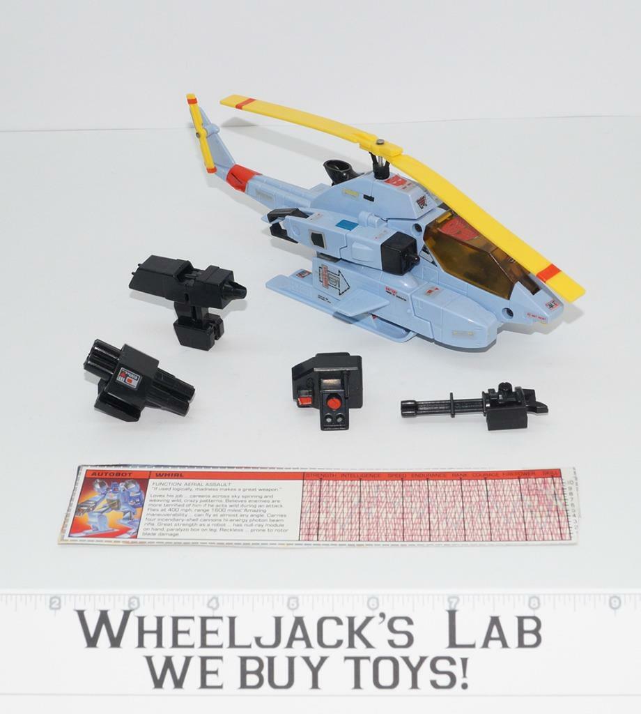 Whirl 100% Complete 1985 Vintage Hasbro G1 Transformers Action Figure W TECH Whirl 100% Complete 1985 Vintage Hasbro G1 Transformers Action Figure W TECH