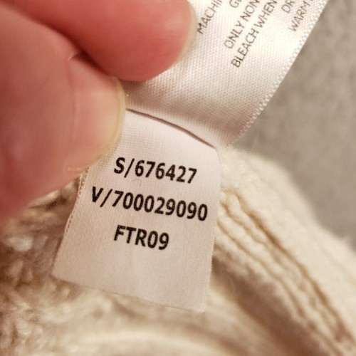 Old Navy Cardigan Womens Large Wool Angora Blend Duster Longline Long Ivory - Picture 10 of 12