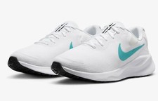 Nike Men REVOLUTION 7 Shoes Running White Mint Sneakers Boot GYM Shoe FB2207-103