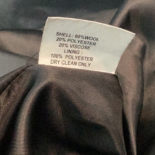 Kristen Blake Wool Blend Pea Coat Size S Black - Picture 6 of 6