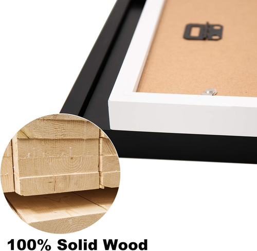 Egofine 11x14 Picture Frames Made of Solid Wood 4 PCS White Plexiglass - for Tab - Picture 2 of 9