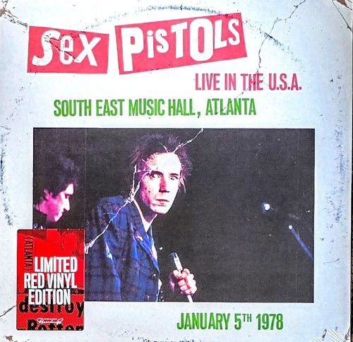 SEX PISTOLS - LIVE IN THE U S A 1978 ATLANTA - RED VINYL LP " NEW, SEALED " - Picture 1 of 2