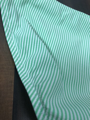 Sperry top sider women's bikini bottoms green and white sz L Ax2 - Picture 8 of 8