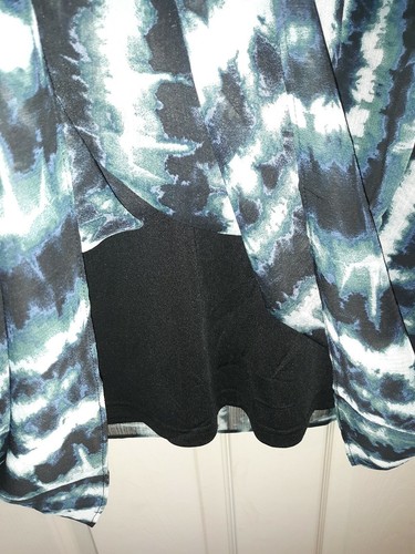 City Chic 18W(Medium International Size) Striped Tie-Dye Dress NWT - Picture 5 of 8