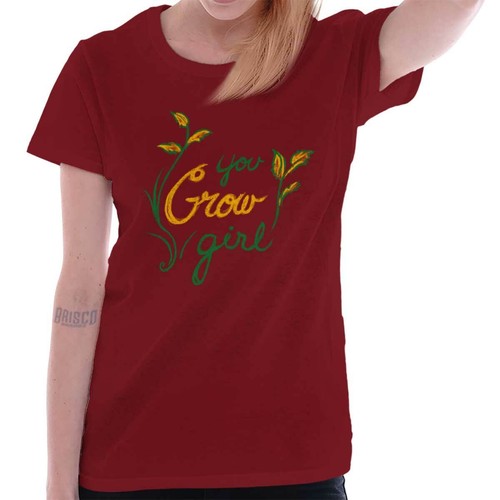 Motivational Gardener Joke You Grow Girl Graphic T Shirts for Women T-Shirts - Picture 4 of 5