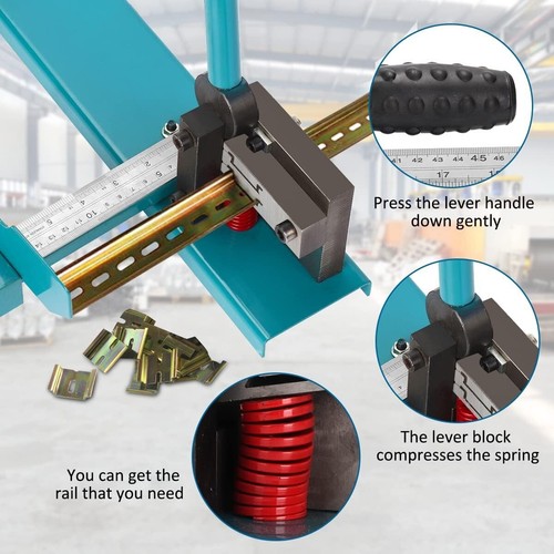Herramienta cortadora de rieles BreeRainz 1,4" Din acero o aluminio de doble perfil - Imagen 18 de 18