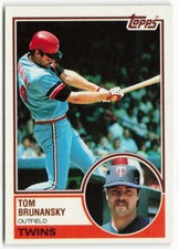 1983 Tom Brunansky Topps - Minnesota Twins