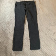 Ann Taylor Womens 8 Pants Dark Gray Slim Straight Low Rise Modal Blend Stretch