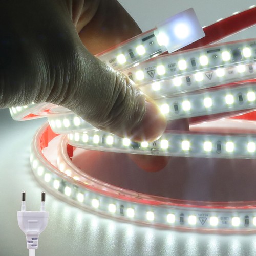 230V LED Streifen Strip Lichterkette Lichtband 2835SMD 120LEDs/m Selbstklebend - Bild 19 von 19