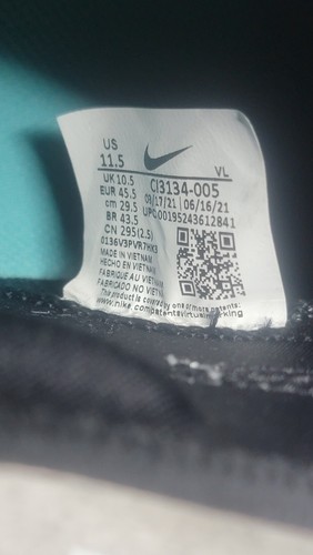 Size 11.5 - Nike Force Zoom Trout 7 BLK/WHT Mens Baseball Cleats CI3134-005 New - Picture 13 of 13