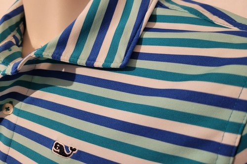 VINEYARD VINES PERFORMANCE YOUTH SHORT SLEEVE POLO SHIRT, WITH LOGO, SIZE L 16 - Picture 6 of 8