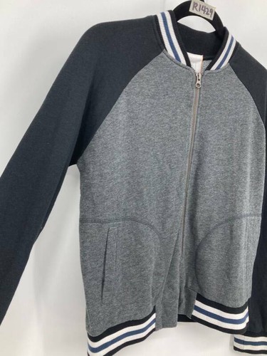 Rip Curl Heritage Varsity Raglan Jacket Size Medium M Black Gray Women New B51 - Picture 4 of 8
