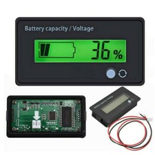 12V-72V Battery Status Charge LCD Digital Indicator Monitor Meter Gauge Green