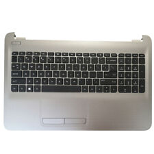 New For HP 15AY 15BA 15-AY KEYBOARD TOUCHPAD TOP CASE PALMREST Silver 855022-001
