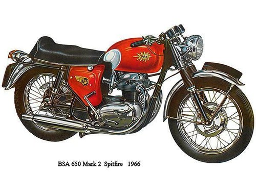 1966 BSA 650 Mark 2 Spitfire - Promotional Advertising Magnet - Picture 1 of 2