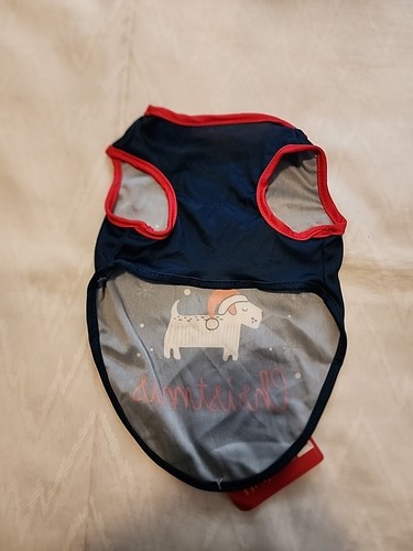 Merry Christmas Dog T-Shirt Sz M Best Brands/Squeaky Porcupine Toy Vibrant Life - Picture 3 of 7