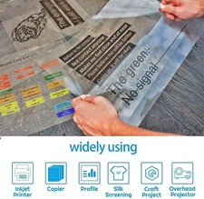 Bulk 300 Ct Waterproof Inkjet Film 13X19 Milky Transparency Screen Printing Film