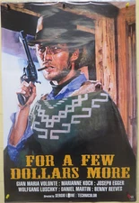 ROLLED 1985 FOR A FEW DOLLARS MORE WESTERN MOVIE 24X36 POSTER CLINT EASTWOOD P24
