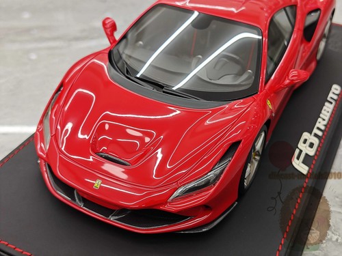 BBR 1/18 Ferrari F8 Tributo Limited Resin Diecast Model Car Hobby Toy Red/Purple - Picture 18 of 26