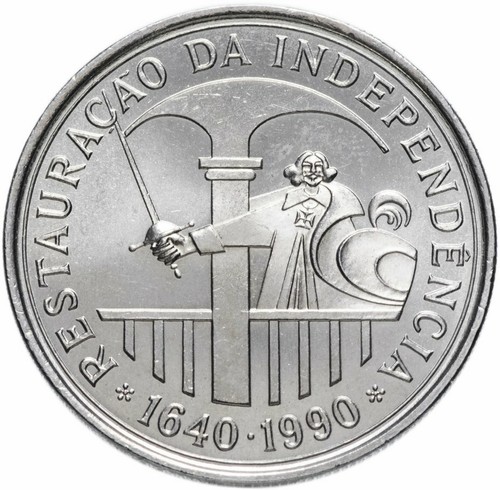 PORTUGAL 100 Escudos 1990 "350 años  de la independencia portugesa - Bild 1 von 2