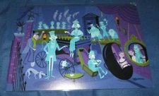 HAUNTED MANSION Postcard ~Disney Exclusive SHAG Hitchhiking Ghosts / Doombuggy