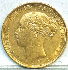 AUSTRALIA 1885 S GOLD SYDNEY SOVEREIGN RARE KEY DATE LOW MINT HIGH GRADE #11