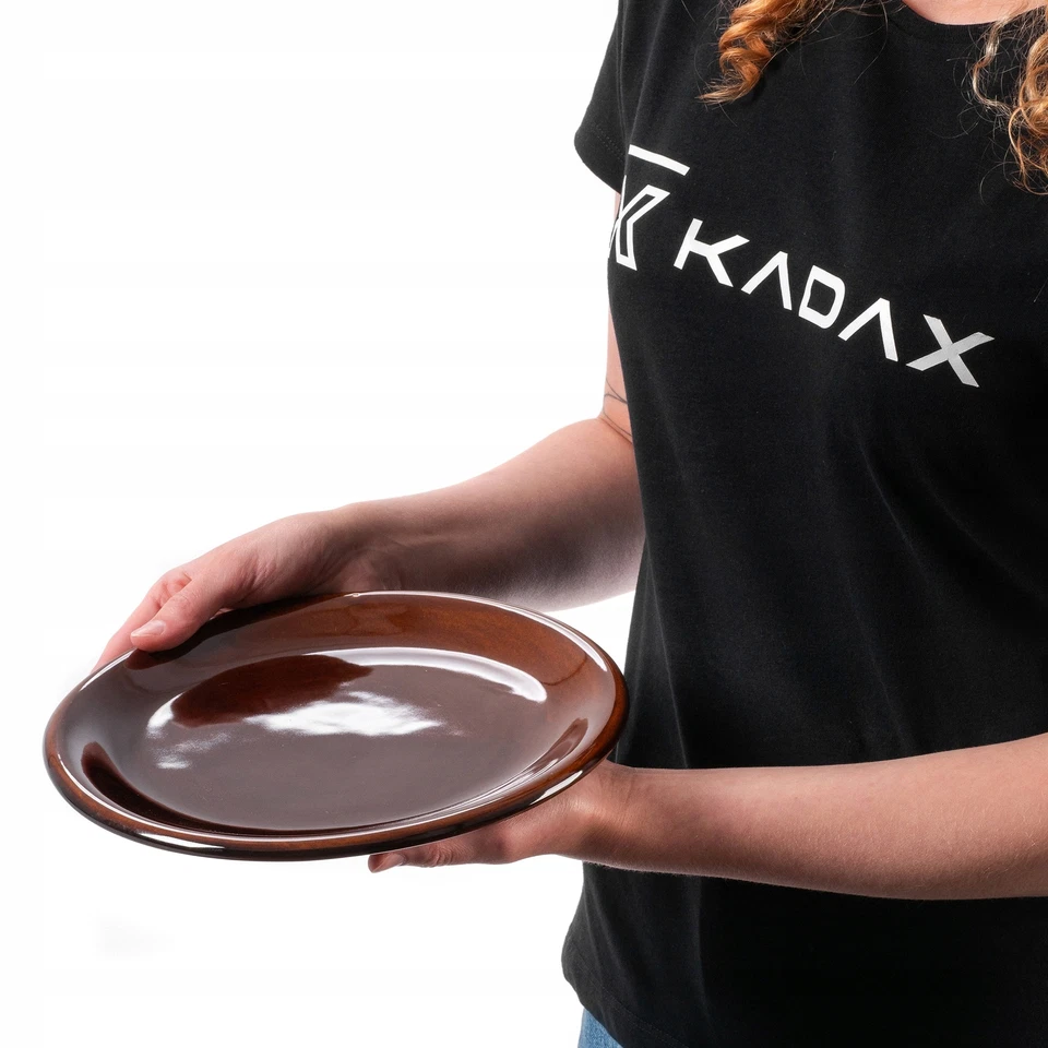 KADAX Teller aus Ton mit Keramikschicht, Speiseteller, Flach, 24 cm, 6 Stück - Bild 3 von 4