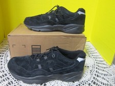 Propet Stability Walker W2034 Women's Leather Walking Sneakers Black Size 12 AA