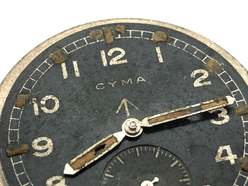 Very Rare Original CYMA Dirty Dozen Dial and Movement - Spares or Repairs - Picture 3 of 9