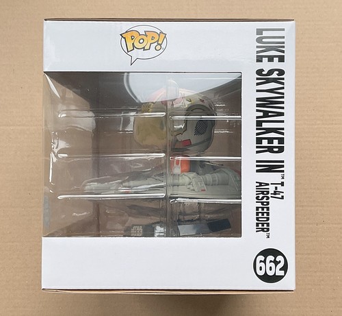 Funko Pop Star Wars Luke Skywalker In T-47 Airspeeder #662 + Free Protector - Picture 2 of 6