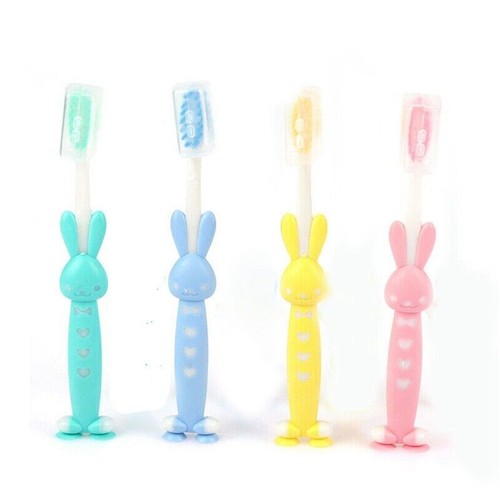 Soft Bristled 4Pcs/Set Children Brushing Toothbrush Cute Silicone new Cartoon - Picture 12 of 12