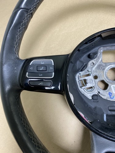 2012-2019 VW BEETLE CABRIO BLACK R-LINE STEERING WHEEL OEM 5C0419091AQYIX R7 - Picture 6 of 15
