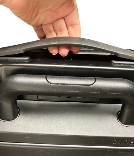 RADEN A-22 CARRYON HARD SHELL SMART SUITCASE SPINNER MATTE BLACK SEE DESC! - Picture 6 of 20