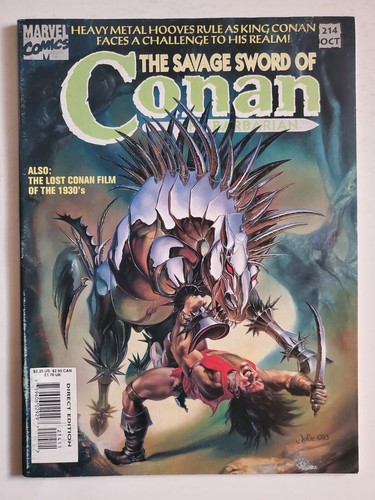 The Savage Sword Of Conan The Barbarian #211 #212 #213 #214 1993, Marvel Comics - Picture 14 of 19